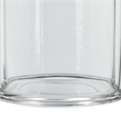 Benjara Set of 2 Large Glass Serving Platters with Dome and Finial Handle- Clear