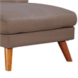Benjara Lynn 2 Piece Sectional Sofa Set- Chaise Lounger- Tufted Velvet- Brown