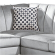 Benjara Lynn 2 PC L Shaped Sectional Sofa- Vertical Tufting- Velvet- Light Gray