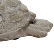 Benjara Kima Set of 2 Sitting Resting Birds Accent Decor- Weathered Gray Ceramic
