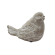 Benjara Kima Set of 2 Sitting Resting Birds Accent Decor- Weathered Gray Ceramic