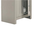 Benjara 3 Piece Counter Height Dining Table Kitchen Island With Storage- Gray