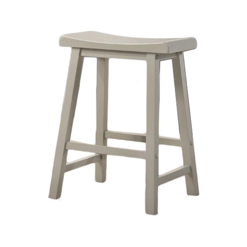 Benjara 3 Piece Dining Table Kitchen Island with Storage- Counter Stools- Gray