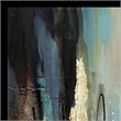 Benjara 47 x 47 Hand Painted Abstract Design- Gold Foil- Black Frame- Blue/Gold