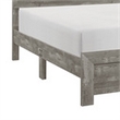 Benjara Adia Modern Queen Bed- Panel Headboard & Footboard- Textured Gray Veneer