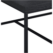 Benjara All 5 Piece Coffee Table Set- Oak Black Top with 4 Nesting Storage Bins