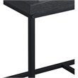 Benjara All 3 Piece Coffee Table and Storage Set- Rectangular- Black Legs- Gray