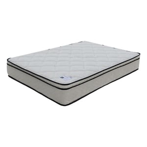 Benjara Lim 9&quot Soft Bonnell Coil California King Mattress with Euro Top- Foam