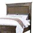 Benjara Ziv Classic Queen Size Bed with 2 Storage Drawers- Upholstered- Brown