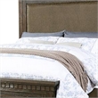 Benjara Ziv Classic Queen Size Bed with 2 Storage Drawers- Upholstered- Brown