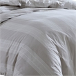 Benjara Kia 2 Piece Twin Comforter Set- Yarn Dyed Cotton- Beige Vertical Stripes