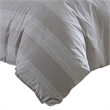 Benjara Kia 2 Piece Twin Comforter Set- Yarn Dyed Cotton- Beige Vertical Stripes