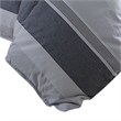 Benjara Kia 2 Piece Twin Comforter Set- Yarn Dyed Cotton- Gray Vertical Stripes