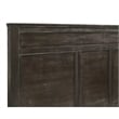 Benjara Aver Twin Size Bed- Transitional Carved Panel Design- Nutmeg Brown Wood