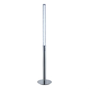 Benjara 62&quot Floor Lamp- Modern Cylindrical Design- Tall Round Chrome Base