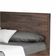 Benjara Cabi Queen Platform Bed- Solid Oil Rubbed Aged Oak- Rustic Brown Finish