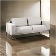 Benjara Kevin 2pc Sofa & Loveseat- Gray Chenille- Modern Track Arms- Solid Wood