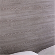 Benjara Cid Anvi Platform King Bed- Stainless Steel Canopy- Gray Elm Veneer