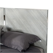 Benjara Jecky King Size Bed- Low Profile- Angled Legs- Italian Inspired Gray
