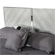 Benjara Jecky King Size Bed- Low Profile- Angled Legs- Italian Inspired Gray