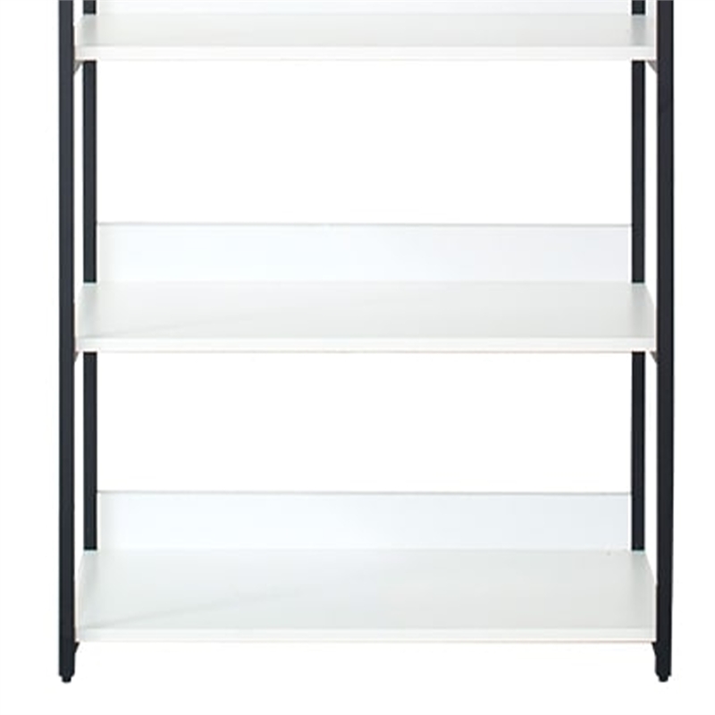Benjara Cox Tall Modular Closet System- 5 Storage Shelves and Black Metal Frame