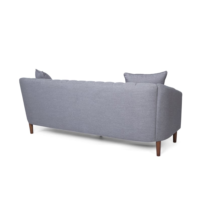 Benjara Troc Sofa- Retro Channel Stitching- 85