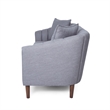 Benjara Troc Sofa- Retro Channel Stitching- 85