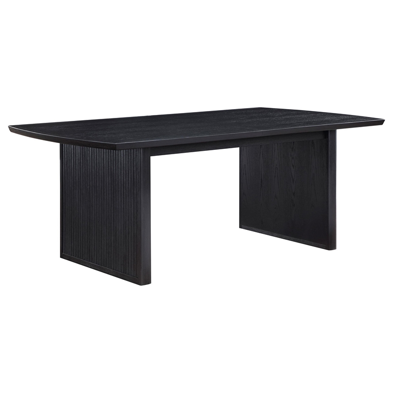 Benjara Jack 5pc Extendable Dining Table n Chair Set- 82-100