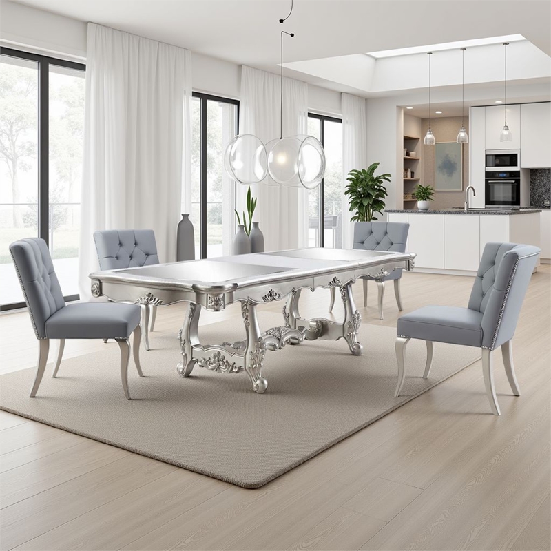 Benjara Bowe Dining Table- 90-114