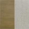 Benjara Heon King Bed- Block Panel Headboard- Ivory Upholstery- Pine Wood