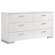 Benjara Sok 4pc Full Size Bedroom Set- Modern White/LED Upholstered Headboard