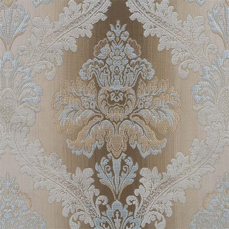 Benjara Esen Ornate Loveseat- 5 Accent Pillows- Gold - Tufted Brown Velvet