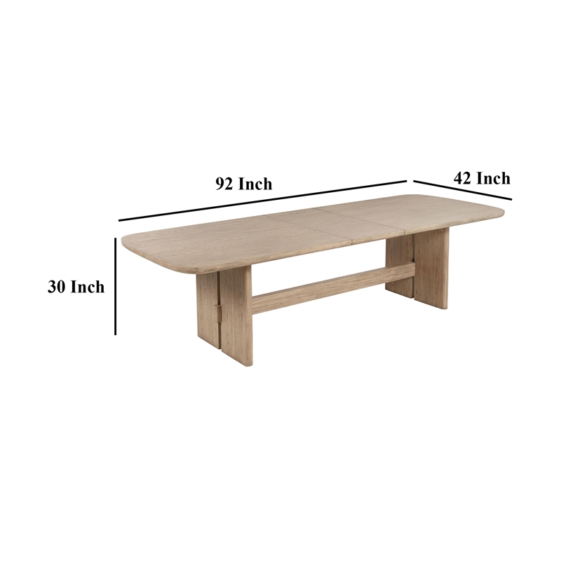 Benjara Lno Dining Table- 92-110