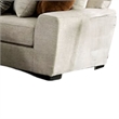 Benjara Hugh U Shape Sectional Sofa- Chaise- 9 Throw Pillows- 101