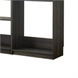 Benjara Dee Modular Closet System- 11 Shelf- 4 Hanging Rods- Gray Wood Finish