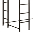 Benjara Metal Twin Size Bed With Work Station- Black