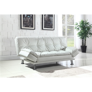 Benjara Contemporary Styled Comfortable Sofa Bed- White