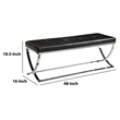 Benjara Stylishly Compelling Bench- Black