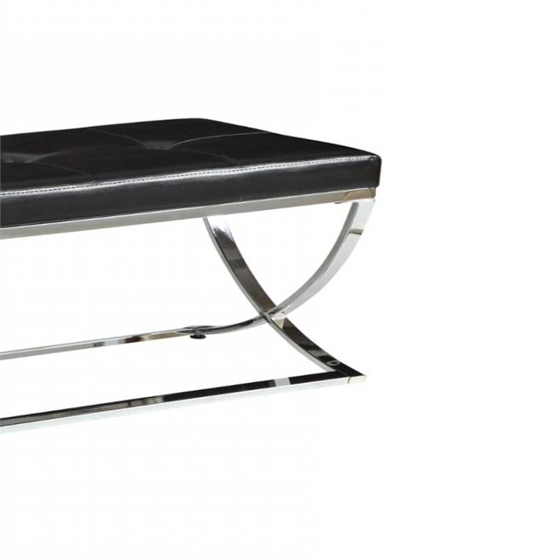 Benjara Stylishly Compelling Bench- Black