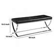Benjara Stylishly Compelling Bench- Black