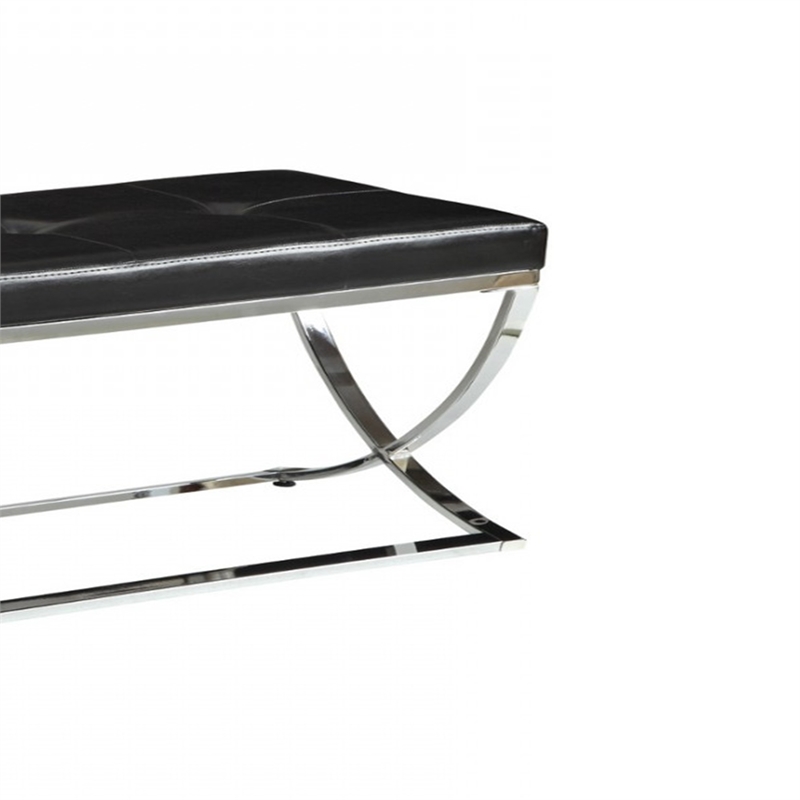 Benjara Stylishly Compelling Bench- Black