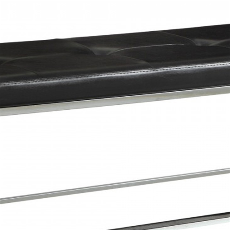 Benjara Stylishly Compelling Bench- Black
