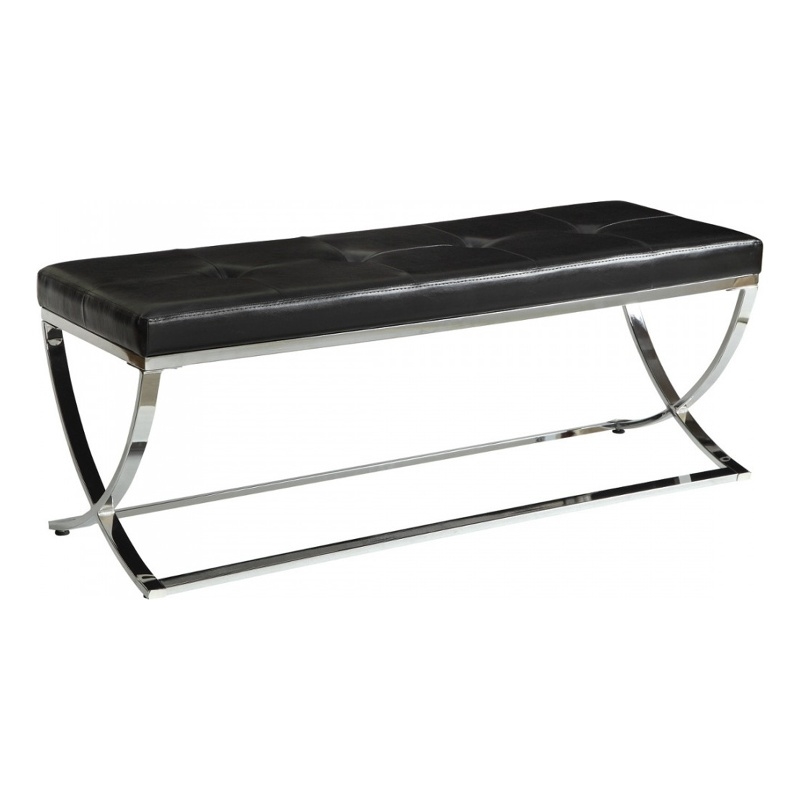 Benjara Stylishly Compelling Bench- Black