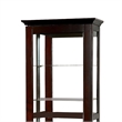 Benjara Curio Cabinate In Cappuccino Finish