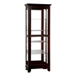 Benjara Curio Cabinate In Cappuccino Finish