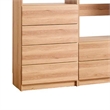 Benjara Dee Walk In Closet- Modular Freestanding Storage 4 Shelf 3 Rods- Brown