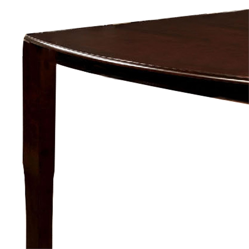 Benjara Woodside II Transitional Style Counter Height Table- Espresso Finish