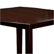Benjara Woodside II Transitional Style Counter Height Table- Espresso Finish