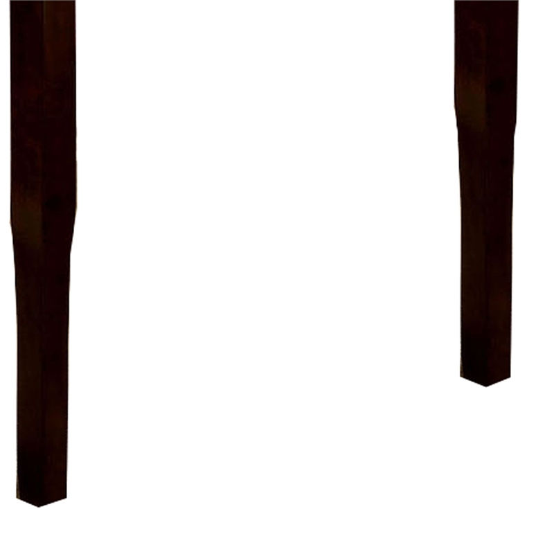 Benjara Woodside II Transitional Style Counter Height Table- Espresso Finish