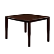 Benjara Woodside II Transitional Style Counter Height Table- Espresso Finish